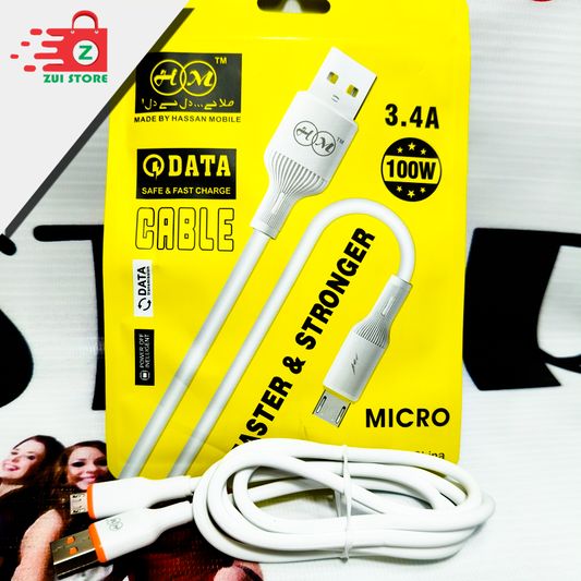 HM Fast Micro Charging Cable | Universal Fast Charging | 3 Months Warranty |  22