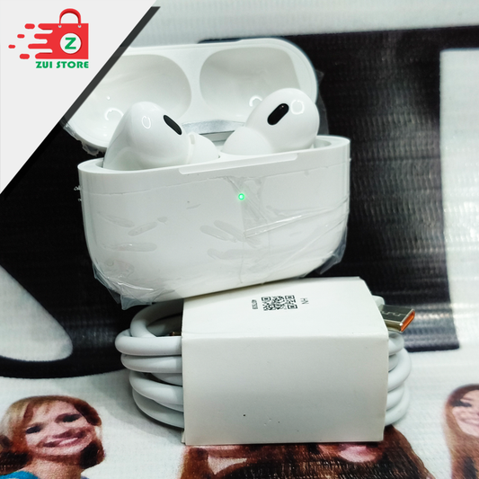 AirPods Pro 2 (White & Black) | Active Noise Cancellation | Free 6A Fast Charging Cable | ZUI STORE|  29